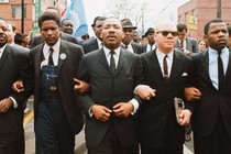 Abernathy, Forman, King, Douglas, Lewis in Selma, AL, 1965