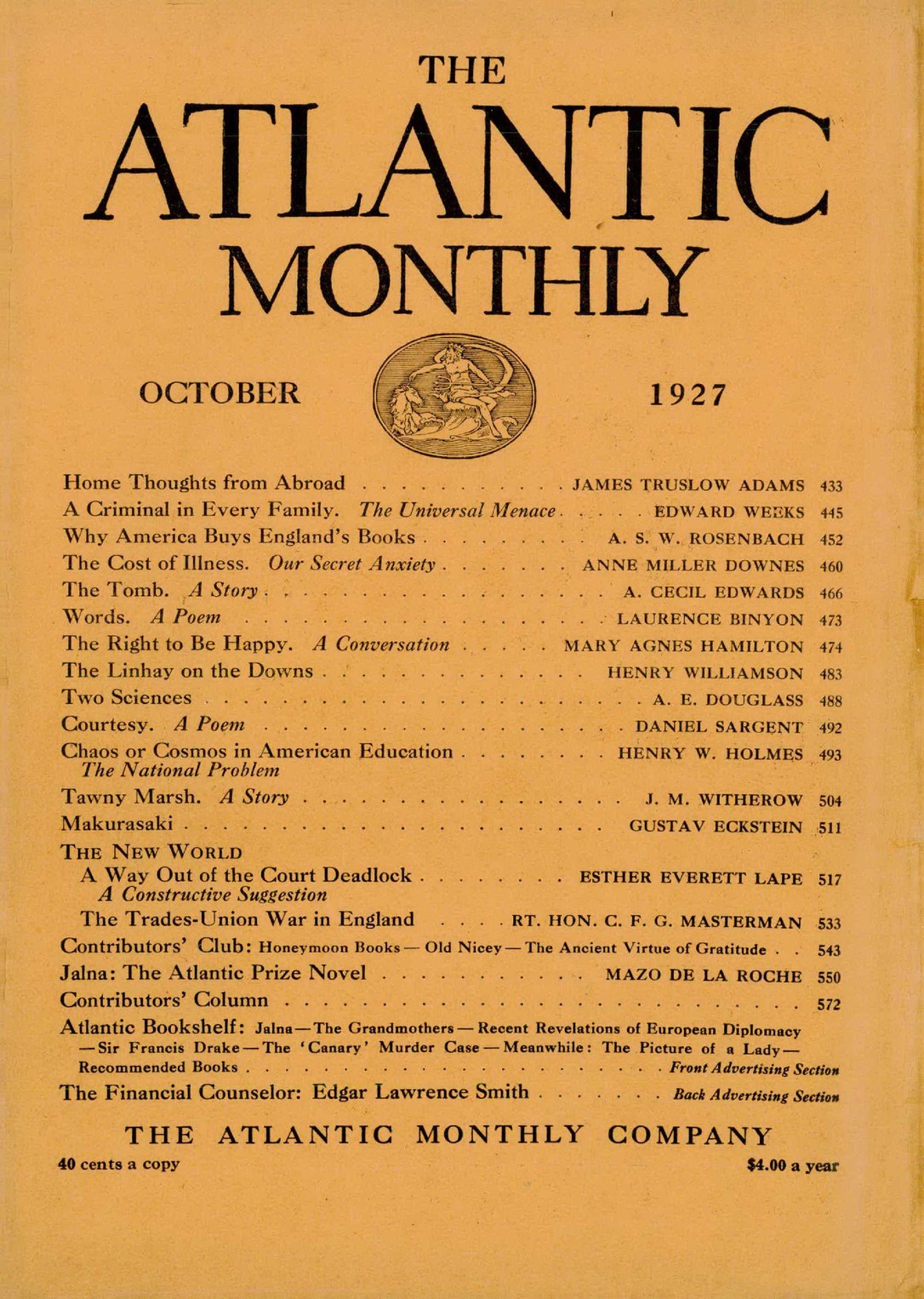 October 1927 Issue - The Atlantic