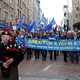 Demonstrators in Edinburgh protest against Brexit during a rally in March 2018.
