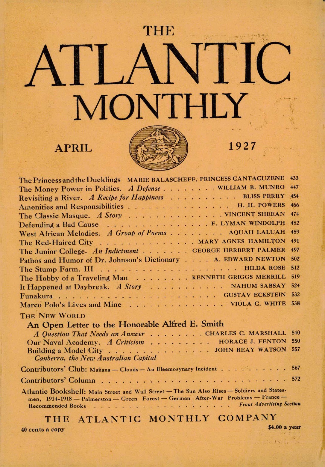 April 1927 Issue - The Atlantic