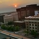 A photograph of buildings in downtown Dayton, Ohio