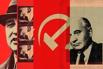 collage of historical images of Mikhail Gorbachev