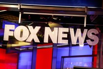 The Fox News logo at Fox Studios on August 16, 2011, in New York City