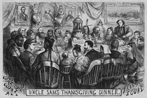 Thomas Nast's "Uncle Sam's Thanksgiving Dinner"