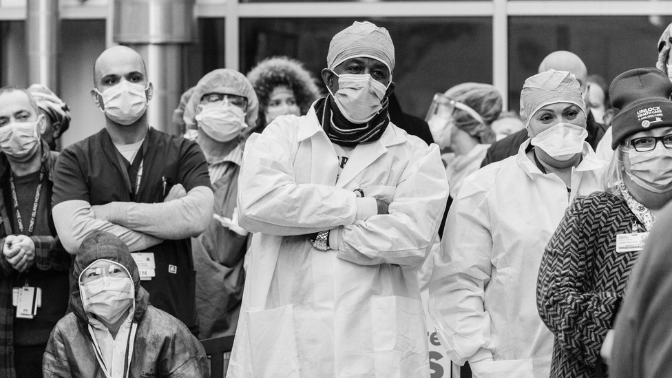Medical professionals at Coney Island Hospital