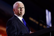 Mike Pence on stage