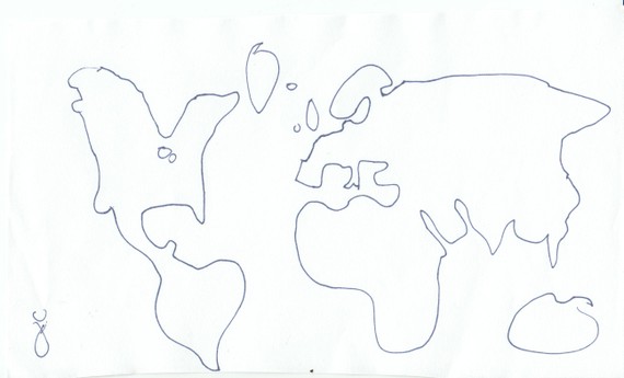 Drawing Of The Map What You Get When 30 People Draw A World Map From Memory - The Atlantic