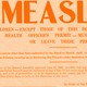 This placard was a medical warning notice affixed to the doors of a household containing a sick individual with a transmittable disease. This dates from 1923 and was issued by the Board of Health.