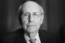 Black-and-white photo of Justice Stephen Breyer