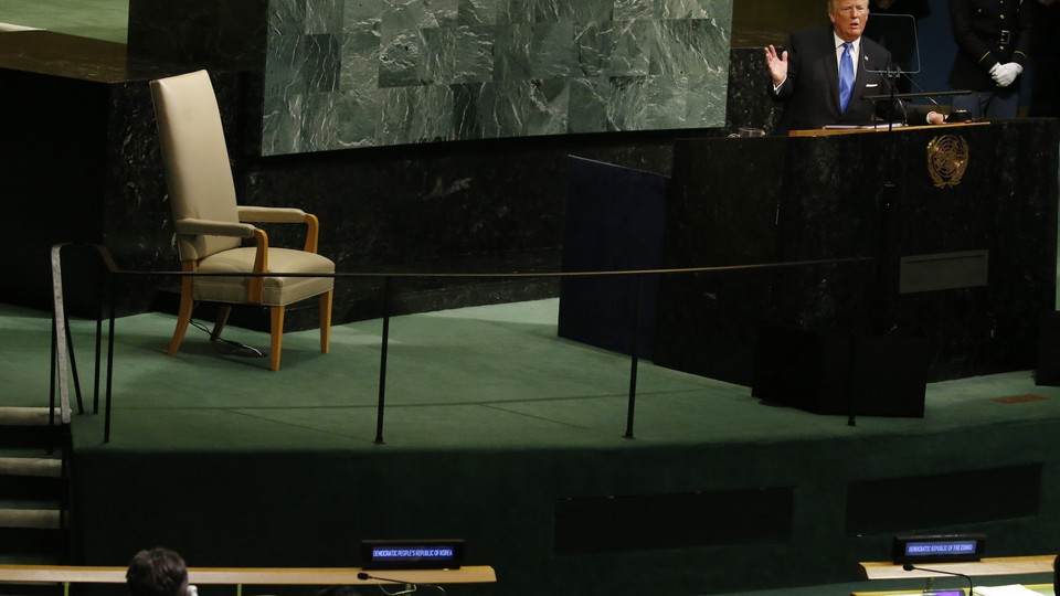 President Trump speaks at the UN