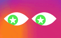 Eyes with the Close Friends icon for pupils