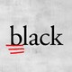 An illustration of the word "black" with the letter b underlined.