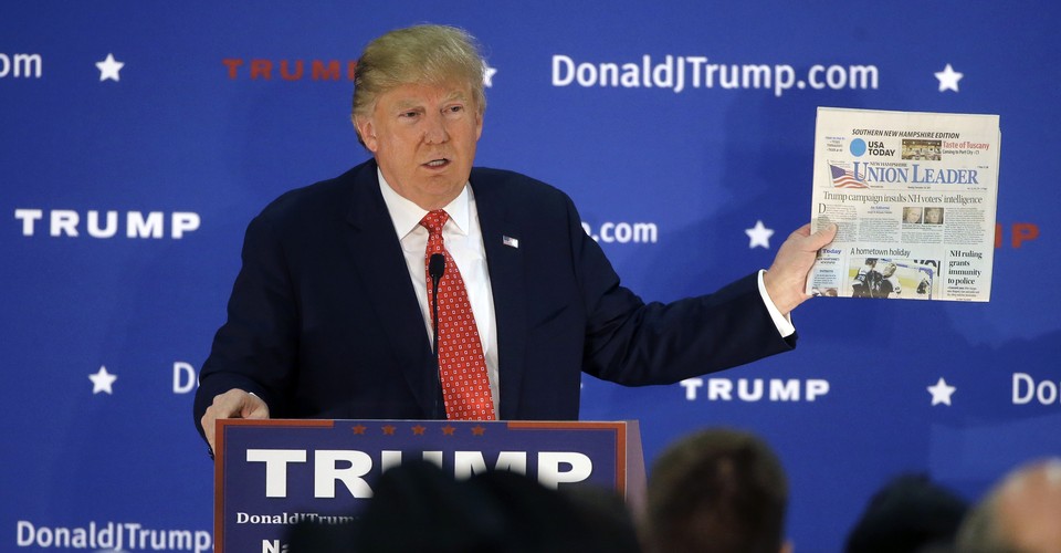 Have Print Newspapers Risen From The Dead To Defeat Trump The Atlantic
