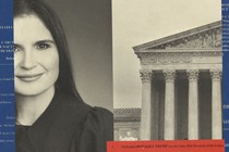 A photo-illustration showing Judge Aileen Cannon and the Supreme Court