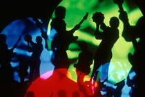 Stock imagery of musicians performing