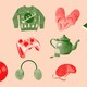 Three rows of images of generic gifts, including a scarf, slippers, and an eye mask