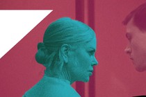 Nicole Kidman and Harris Dickinson looking at each other