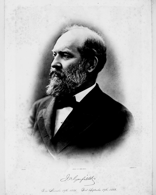 A photograph of James Garfield