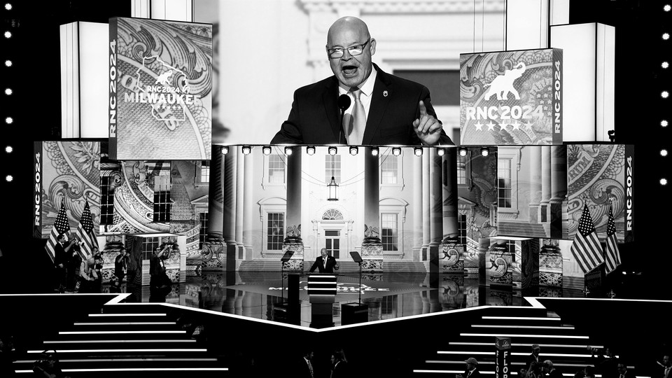 Sean O'Brien speaking at the RNC 2024