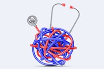 A tangled stethoscope