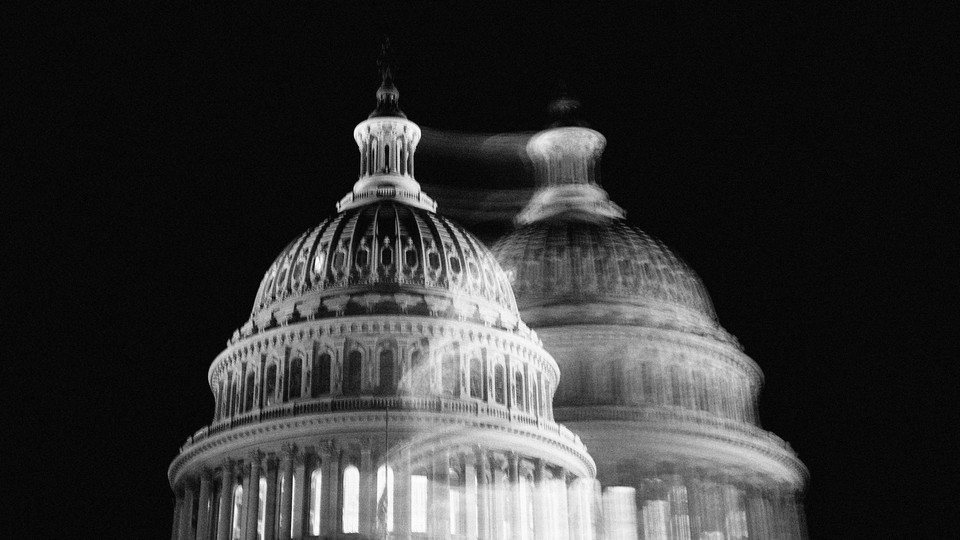 Double vision of the Capitol dome