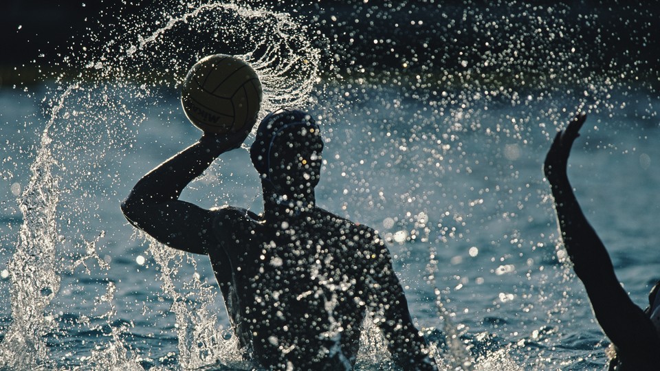 A water-polo match