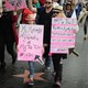 #MeToo protesters march in Hollywood.