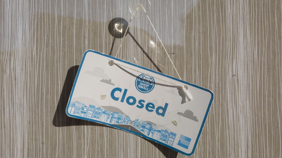 A closed sign.