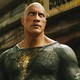 Dwayne Johnson with a serious expression as Black Adam