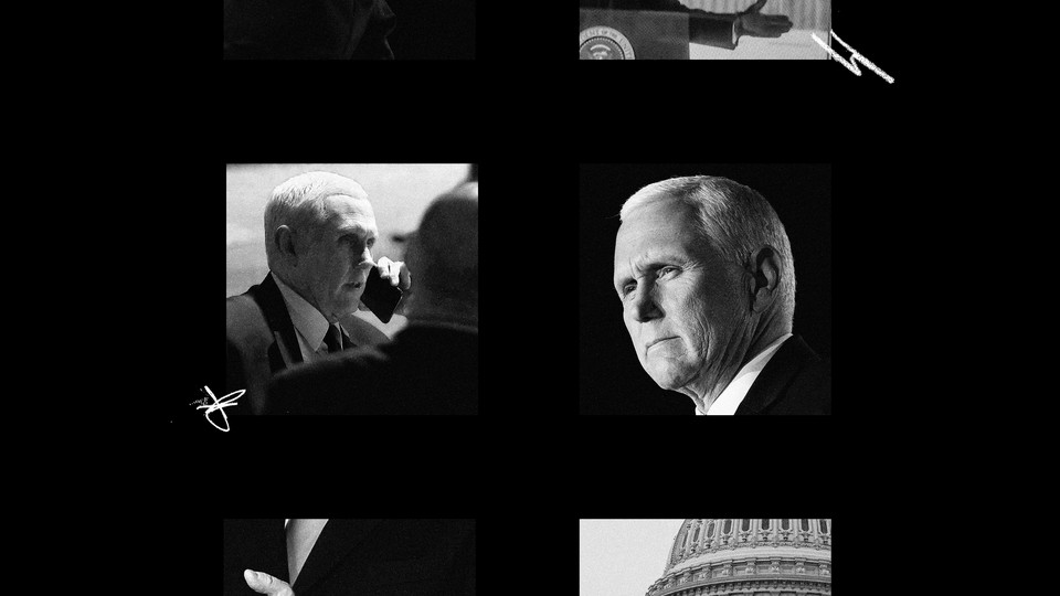 A collage of Mike Pence and the U.S. Capitol