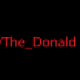 r/The_Donald in red, pixelated text