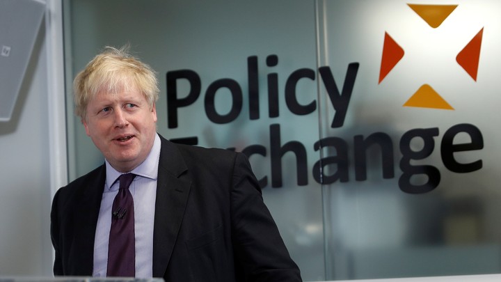 British Foreign Secretary Boris Johnson speaks at the Policy Exchange in London on February 14, 2018.