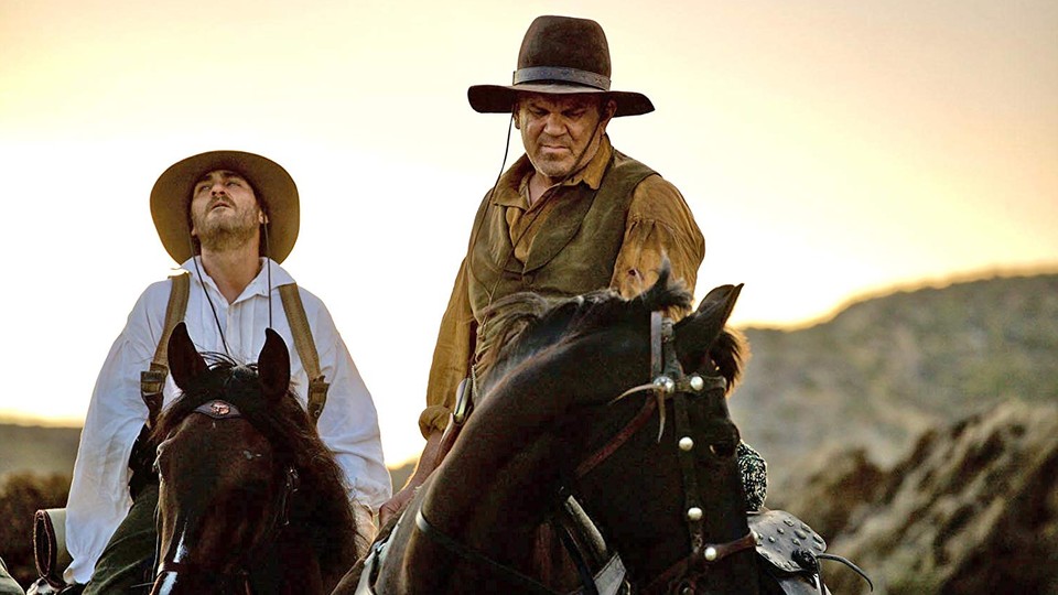Joaquin Phoenix and John C. Reilly in 'The Sisters Brothers'