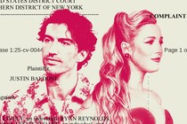 Photo-illustration of Justin Baldoni and Blake Lively over court documents.