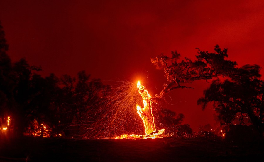 Photos Dozens Of Wildfires Burn Across California The Atlantic