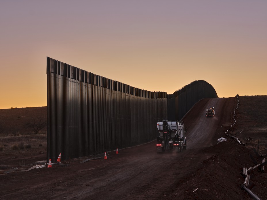 A gap in the U.S.-Mexico border wall in the San Rafael Valley.