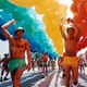 A 1991 Gay Pride Parade in West Hollywood, California