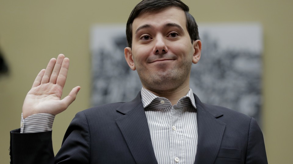 Martin Shkreli, former CEO of Turing Pharmaceuticals LLC, is sworn in to testify at a House Oversight and Government Reform hearing on "Developments in the Prescription Drug Market Oversight" on Capitol Hill in Washington February 4, 2016.