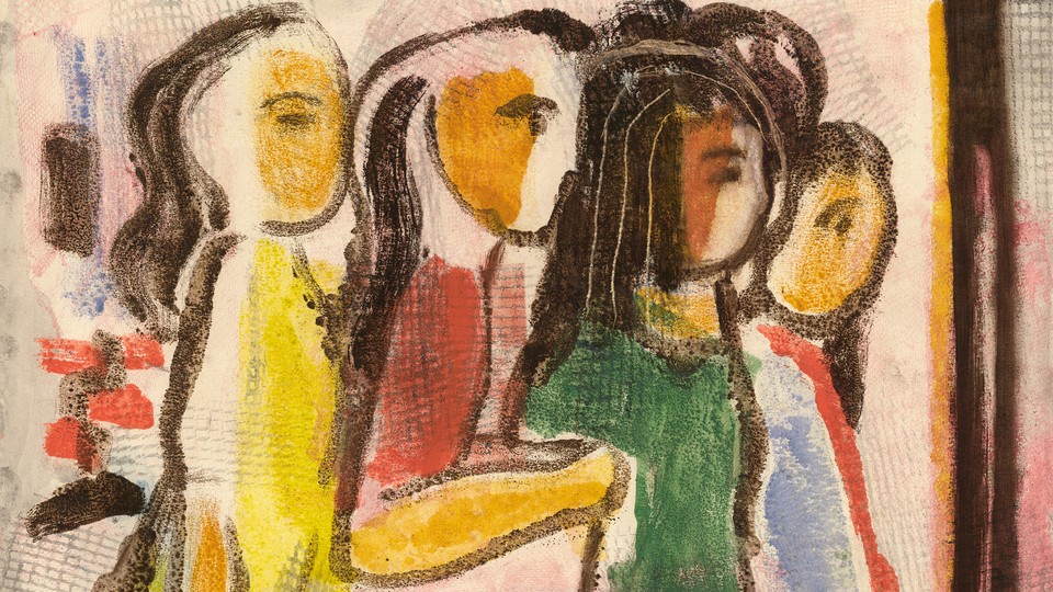 A painting of four girls