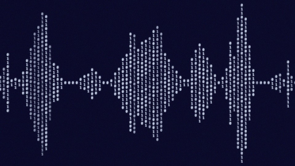 An illustration of sound waves.