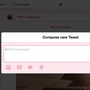 A "Compose New Tweet" pop-up on the Twitter interface