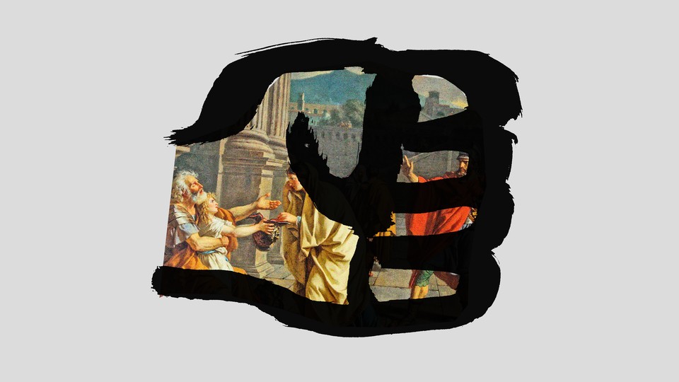 Illustration of a fist with ancient art inside