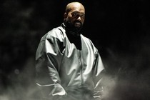 Rapper Kanye West performs onstage during the "Vultures 1" playback concert during Rolling Loud 2024 the  at Hollywood Park Grounds on March 14, 2024 in Inglewood, California.