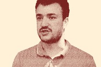 An illustration of Mahmoud Khalil speaking