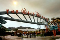 The entrance of the Walt Disney Company's corporate headquarters