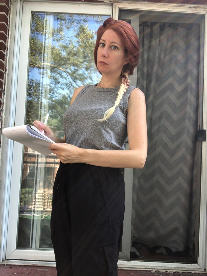 Andrea Towers as Black Widow.