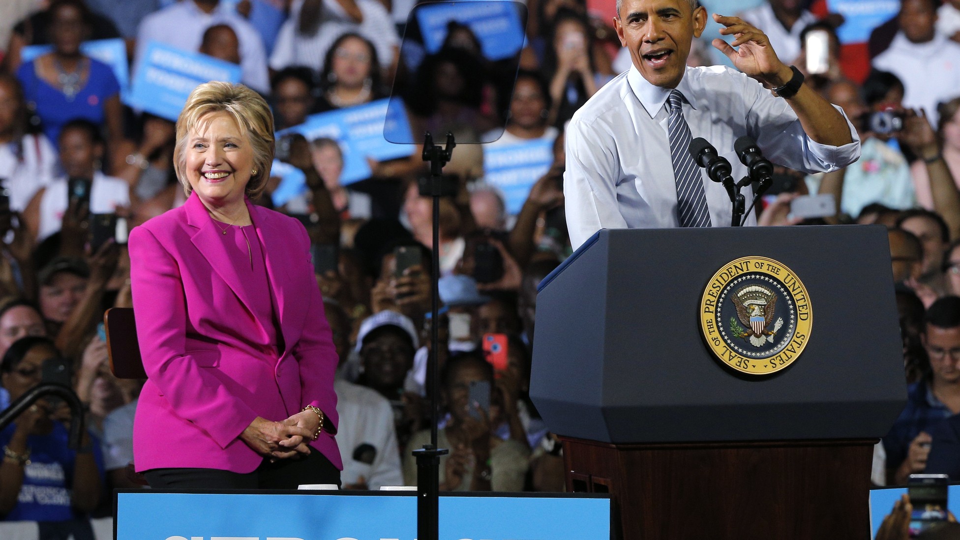 President Obama's First Campaign Appearance With Hillary Clinton - The ...