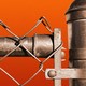 An illustration of a chain link fence