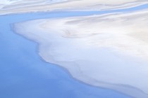 An aerial view of Bad Water, Death Valley, California