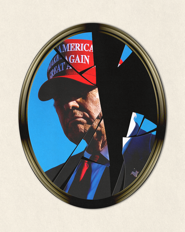 Trump in a shattered mirror
